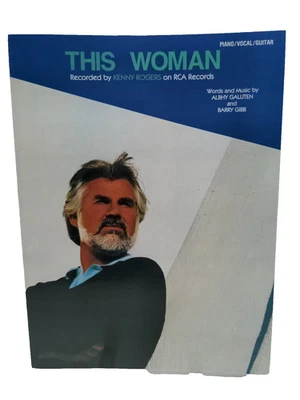 Partituras This Woman Kenny Rogers nuevas stock antiguo piano voz countr F4AM Foto 1 de 2