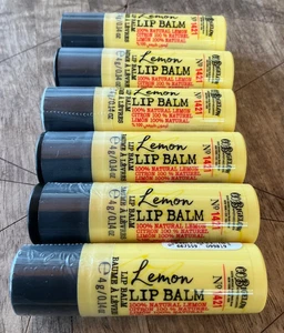 6 (Seis) BÁLSAMO LABIAL DE LIMÓN 0,14 oz sellado CO Bigelow baño y cuerpo funciona - Imagen 1 de 2