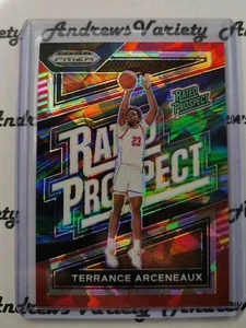 Selecciones de draft Panini Prizm 2024 clasificación Prospect Red Ice Prizm #3 Terrance Arceneaux - Imagen 1 de 2
