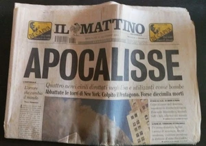 11 settembre 2001 - attacco alle torri gemelle ! - quotidiano Il Mattino - Bild 1 von 2