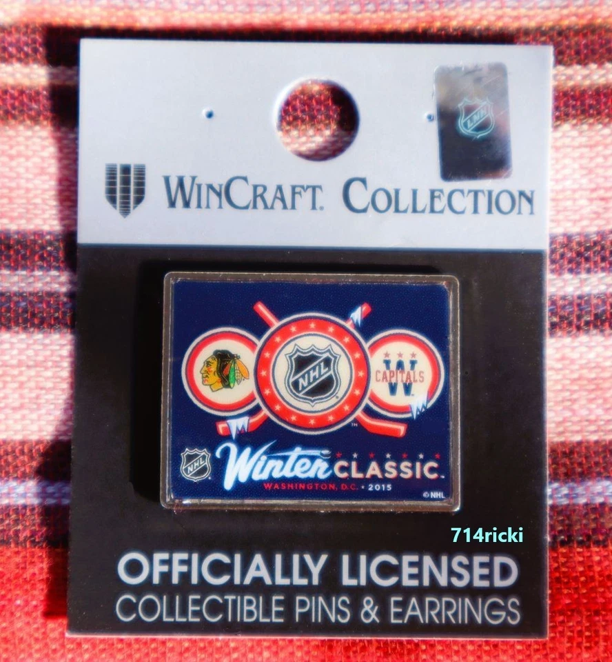 2015 NHL Winter Classic Washington Capitals vs Chicago Blackhawks Pin Lapel - Image 1 of 1