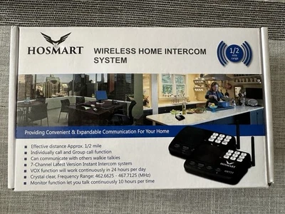 Hosmart Wireless Home Intercom System Brand New   (Set of 4) pack HY777  - Image 1 of 4