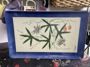 Vintage Cocktail Serving Tray By Morgan Barware MCM Retro Clean! 17 X 11 - Picture 1 of 3