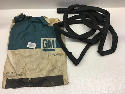 GM NOS 1971-73 Chevy Van G10 G20 G30 Rear Back Right Door Weatherstrip 3959816 - Изображение 1 из 4