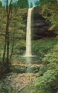 Silver Creek Falls State Park Oregon Vintage Chrome PC - Picture 1 of 2