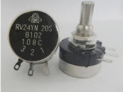 COSMOS/TOCOS RV24YN 20S B102 Potentiometer, 1K OHM Long Life Panel Pot W / Knob - Image 1 of 4