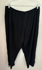 Citron Santa Monica Silk Black Pull On Pants Asian size 1X 1XL - Picture 1 of 6
