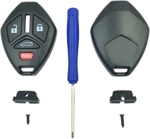 Key Fob Shell Case for Mitsubishi Keyless Entry Remote - No Cutting Required - Picture 1 of 10