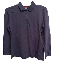 French Toast Girls LS Polo, Navy, Large (14/16P) - Picture 1 of 3