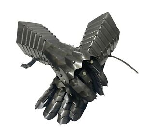 Medieval 18G Steel Gauntlet Armor Gloves Gothic Knight Halloween Gloves Gift