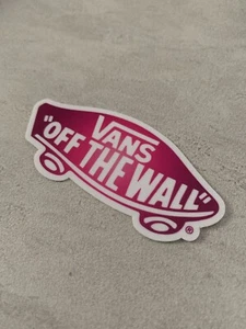 VANS Off The Wall 3” Inch Skateboard Sticker Pink Ombré Decal Waterproof Vinyl - Picture 1 of 4