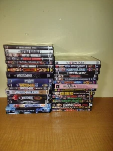 Lot of Wrestling WWE WWF DVDs w/OOP Rare & Popular Titles - Picture 1 of 11