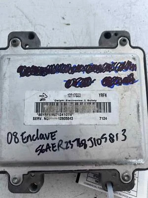 Fits 2008 Buick Enclave, ECU/ECM, OEM:12605843, VIN:5GAER23768J105813 Foto 1 de 2