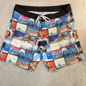 Speedo Boardies Board Shorts Mens 40 Beach Pool Swim Retro Summer Beach Wear - Bild 1 von 16