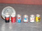Dollhouse Miniature Beer Soda Cans Set of 6  1:12 inch scale A18 Dollys Gallery