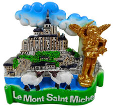 3D Monument Le Mont Saint Michel 9 x 9 x 3 cm Modell Frankreich Deko GCG 2420