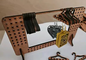 Cute Earring Stand, Tiny Hangers, bedroom, Gift, Jewellery, Display, Studs, - Picture 1 of 3