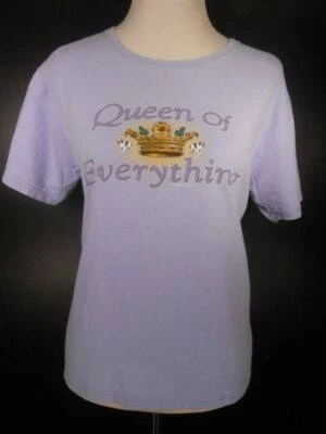 Hermosa Camiseta Para Mujer Pequeña/Mediana Perros Grandes Púrpura Manga Corta - Reina Foto 1 de 4