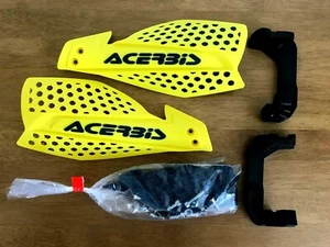 NEW ACERBIS X - ULTIMATE UNIVERSAL ADJUSTABLE HAND GUARDS & FITTINGS YELLOW/BLUE - Picture 1 of 1