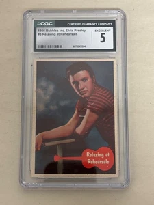 Bubbles Inc. - Elvis Presley #3 Relaxing at Rehearsals - CGC Graded 5 EX - Picture 1 of 2