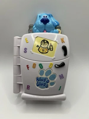 FUNCIONA 1999 Tyco Blue's Clues REFRIGERADOR Juego de Hablar Interactivo Juguete Steve Era Foto 1 de 4