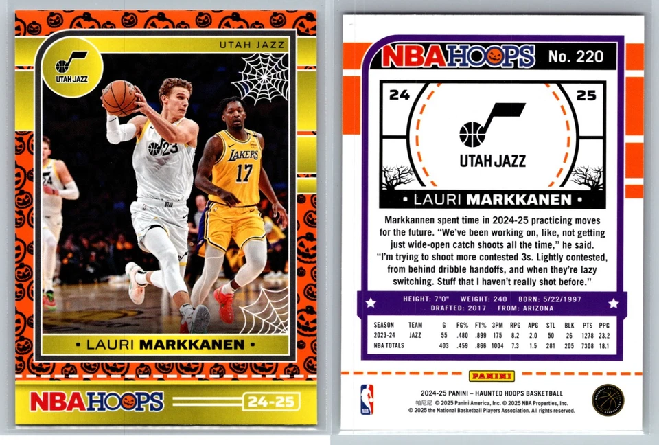 Aros embrujados Panini NBA 2024-25 CALABAZA NARANJA paralelos #201-300 ¡Tú eliges! Foto 1 de 1