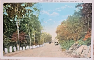 Near Swift River on the Berkshire Trail Mass Postcard CW Hughes Co - Picture 1 of 2