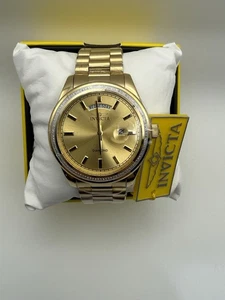 Invicta Elite Diamond 0,41 Karat Diamant Herren 44mm Triple Gold Uhr Swiss - Neu - Bild 1 von 10