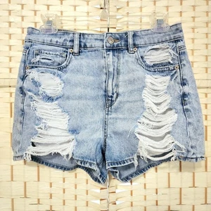 American Eagle Damen Jeansshorts Größe 4 Used-Look - Bild 1 von 7