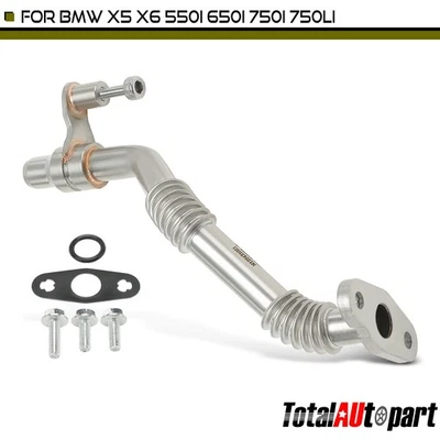 涡轮增压器回油管适用于宝马 X5 X6 550i 650i 750i 乘客侧 — 第 1/4 张图片