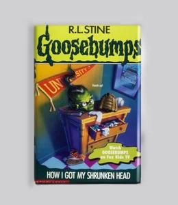 GOOSEBUMPS / HOW I GOT MY SHRUNKEN HEAD - 2""x3"" MAGNET (Vintage Buch Horror - Bild 1 von 4