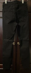 L'AGENCE Margot Skinny High Rise Jeans in Noir Black Size 23 NWOT - Picture 1 of 4