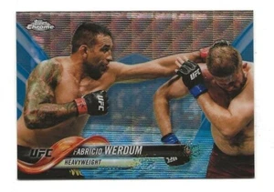 2018 Topps UFC Chrome FABRICIO WERDUM Blue Wave REFRACTOR #03/75 - Bild 1 von 2