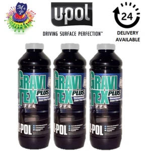 Upol Gravitex grau x 3 Steinspäneschutz 1 Liter UPOL - Bild 1 von 3