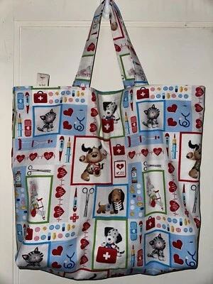 Сумка с короткими ручками и сумка для продуктов ручной работы медицинская ветеринарная техническая медсестра - Изображение 1 из 4