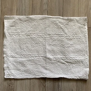 Le Provence Standard Pillowcase Sham White Cotton Waffle Weave 26 x 19” - Picture 1 of 5