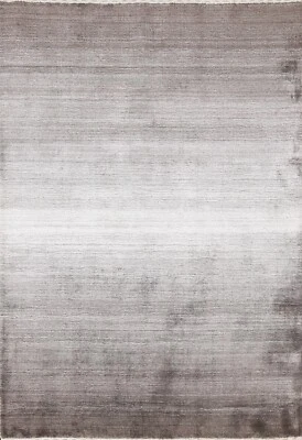 Contemporary Brown/ Ivory Gabbeh Plush Wool 4'x6' Area Rug Hand-knotted Carpet - Image 1 of 4