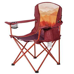Oversized camping chairs with coolers, adults and kids, outdoor camping