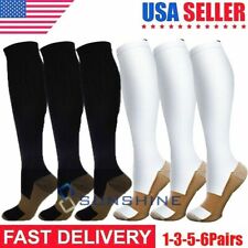 X (S-3XL) Calf Leg Foot Support Compression Socks Pain Relief Stocking Men&Women