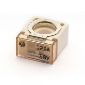Flosser 9048125 Cube 125 Amp Ceramic Fuse - Repl ZCASE CBBF Type- Made in Europe - Imagen 1 de 1