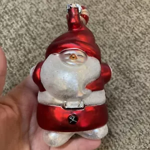 dept 56 mercury glass ornaments Santa - Picture 1 of 3