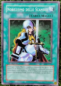 Yugioh Nobleman of Crossout Italian 1st ED SD3-IT017 Nobiluomo Dello Scambio - Picture 1 of 2
