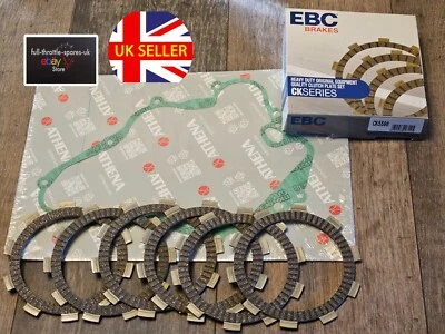 fits: APRILIA MX 125 SM 2004-2007 NEW HEAVY DUTY EBC CLUTCH PLATES + GASKET KIT - Image 1 of 3