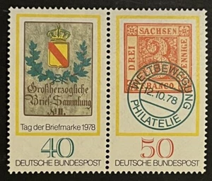 Travelstamps: Germany Stamps Sc#1281-81282 (1282a) “Stamp Day” Mint MNH OG - Picture 1 of 5