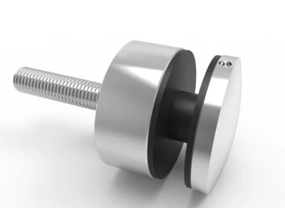 Glass Balustrade Stand-Off Fitting For Juliet Balcony - 304G Satin - M10 x 10mm - Image 1 of 4