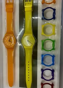 Rare Swatch Us - Colour Codes Set - Lemon Time & Orange Papaya & Five Guards Neu - Bild 1 von 9