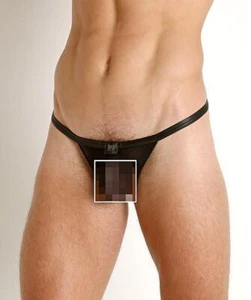 Gregg Homme G-String Strap Strings See-Through Matte Black MEDIUM 170214 131 - Picture 1 of 3