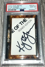 Kylie Jenner AUTO PSA 10, 2020 Leaf Metal Pop Century Pop 1 1/1 Rc Rookie 🔥SSP