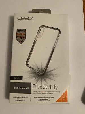 Gear4 D30 Piccadilly Hard Case for Apple iPhone Xs & iPhone X - Clear/Black - image 1 of 4