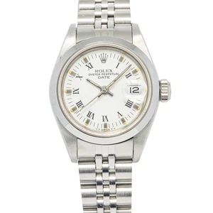 Rolex Date 69160 Jubilee Stainless White Dial Automatic Ladies Watch 26mm - Picture 1 of 6